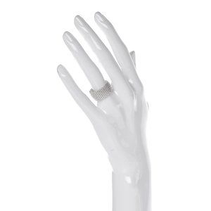 Tiffany & Co. Silver Mesh Somerset Ring T&Co.